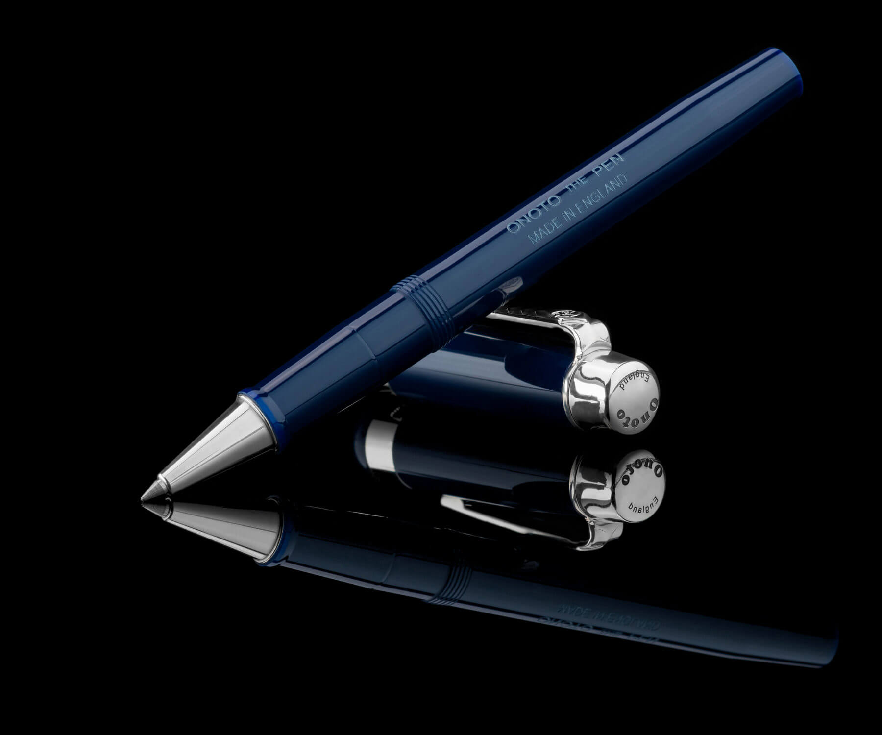 Excel Blue & Sterling Silver Rollerball