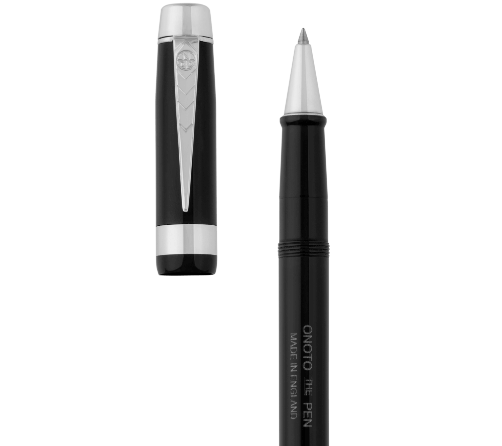 Excel Black & Sterling Silver Rollerball Pen