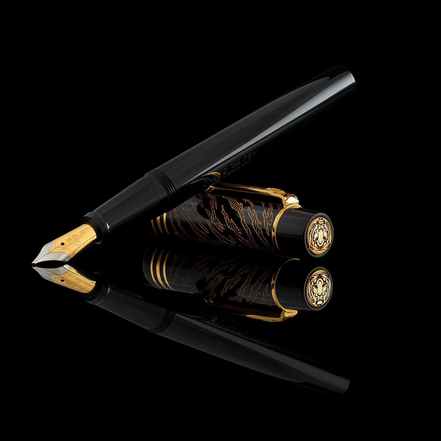 The Year of the Tiger Pen Black Edition Fountain Pen | Onoto The Pen