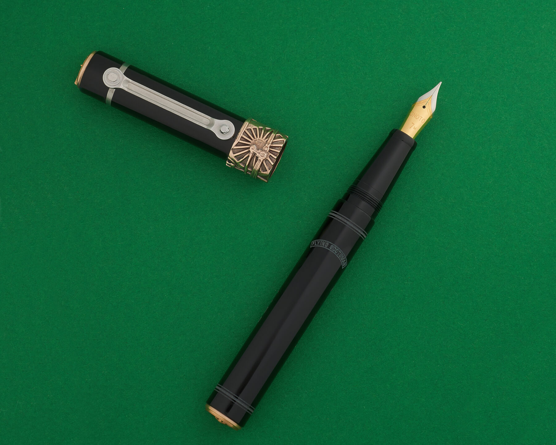Flying Scotsman WWII Black Fountain Pen | Onoto The Pen