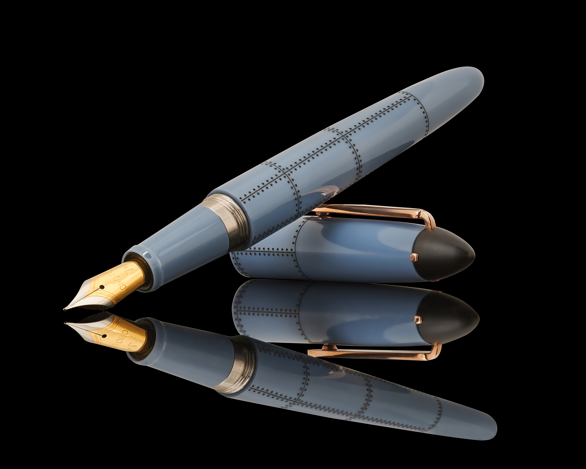 Aviator Air Force Blue with Black Engraving